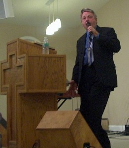 Preaching at Camp Meeting