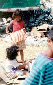 Children Looking For Food at Dump in Honduras
